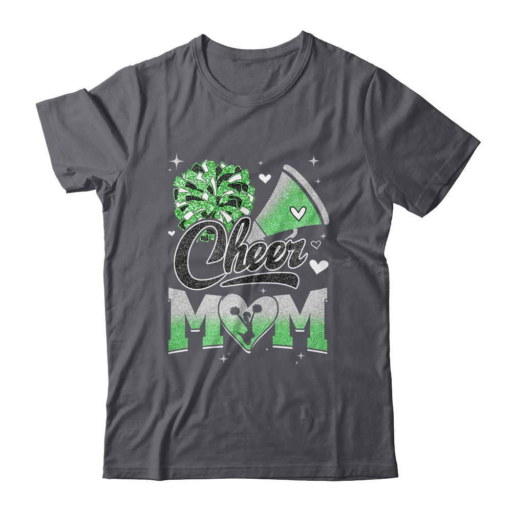 Cheer Mom Green Cheerleading Football For Women Graphic Shirt & Tank Top | siriusteestore