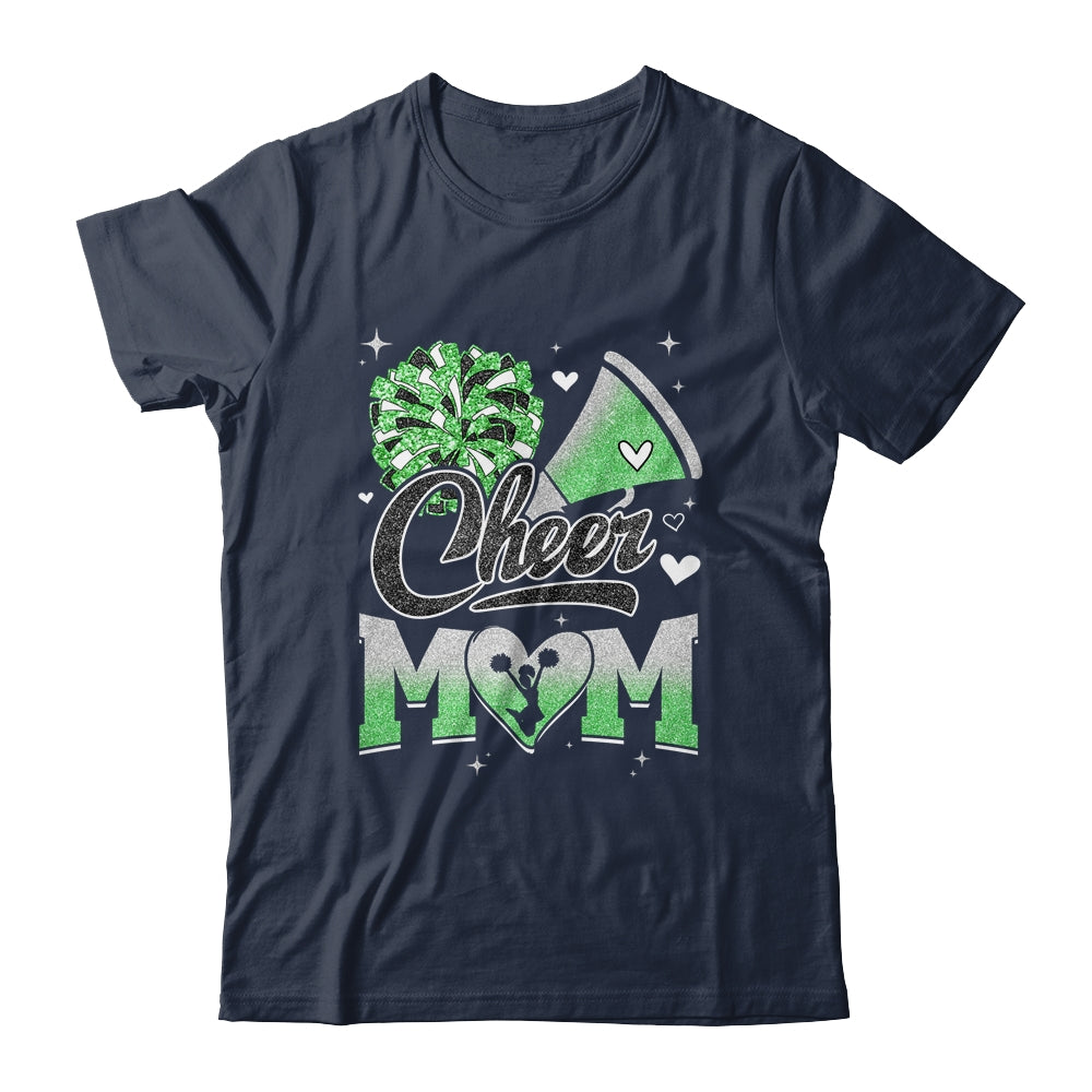 Cheer Mom Green Cheerleading Football For Women Graphic Shirt & Tank Top | siriusteestore