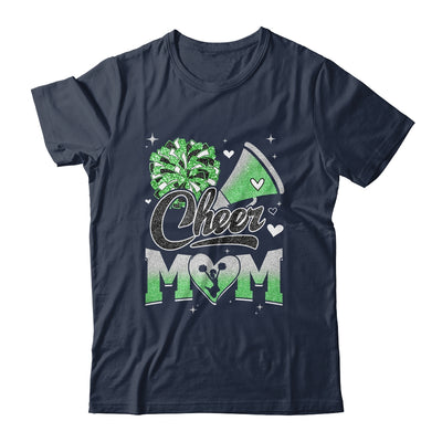 Cheer Mom Green Cheerleading Football For Women Graphic Shirt & Tank Top | siriusteestore