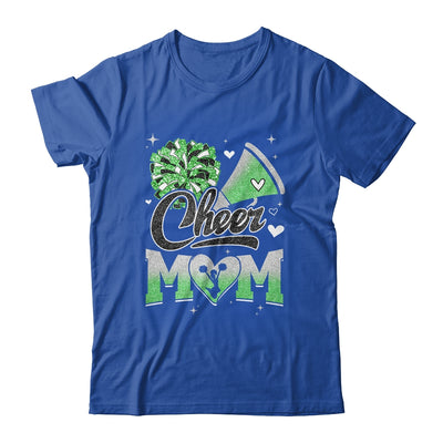 Cheer Mom Green Cheerleading Football For Women Graphic Shirt & Tank Top | siriusteestore