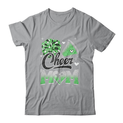 Cheer Mom Green Cheerleading Football For Women Graphic Shirt & Tank Top | siriusteestore