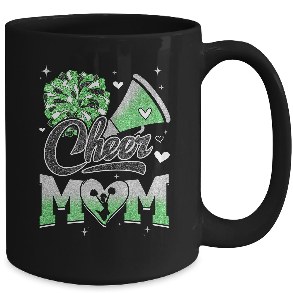Cheer Mom Green Cheerleading Football For Women Graphic Mug | siriusteestore