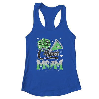 Cheer Mom Green Cheerleading Football For Women Graphic Shirt & Tank Top | siriusteestore