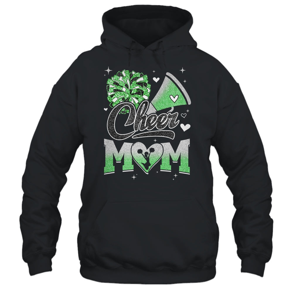 Cheer Mom Green Cheerleading Football For Women Graphic Shirt & Tank Top | siriusteestore