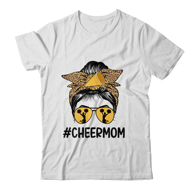 Cheer Mom Mama Parents Cheerleading Mom Messy Bun Shirt & Tank Top | siriusteestore