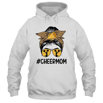 Cheer Mom Mama Parents Cheerleading Mom Messy Bun Shirt & Tank Top | siriusteestore