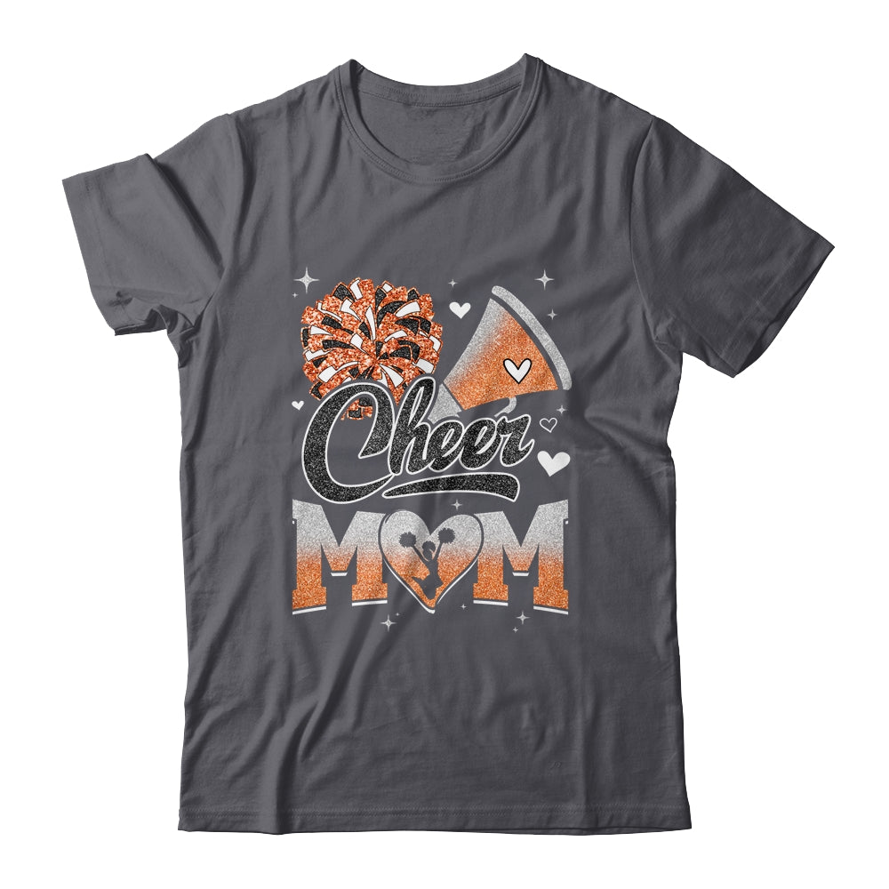 Cheer Mom Orange Cheerleading Football For Women Graphic Shirt & Tank Top | siriusteestore