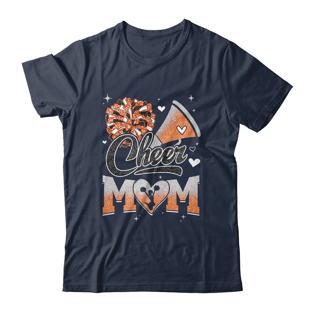 Cheer Mom Orange Cheerleading Football For Women Graphic Shirt & Tank Top | siriusteestore