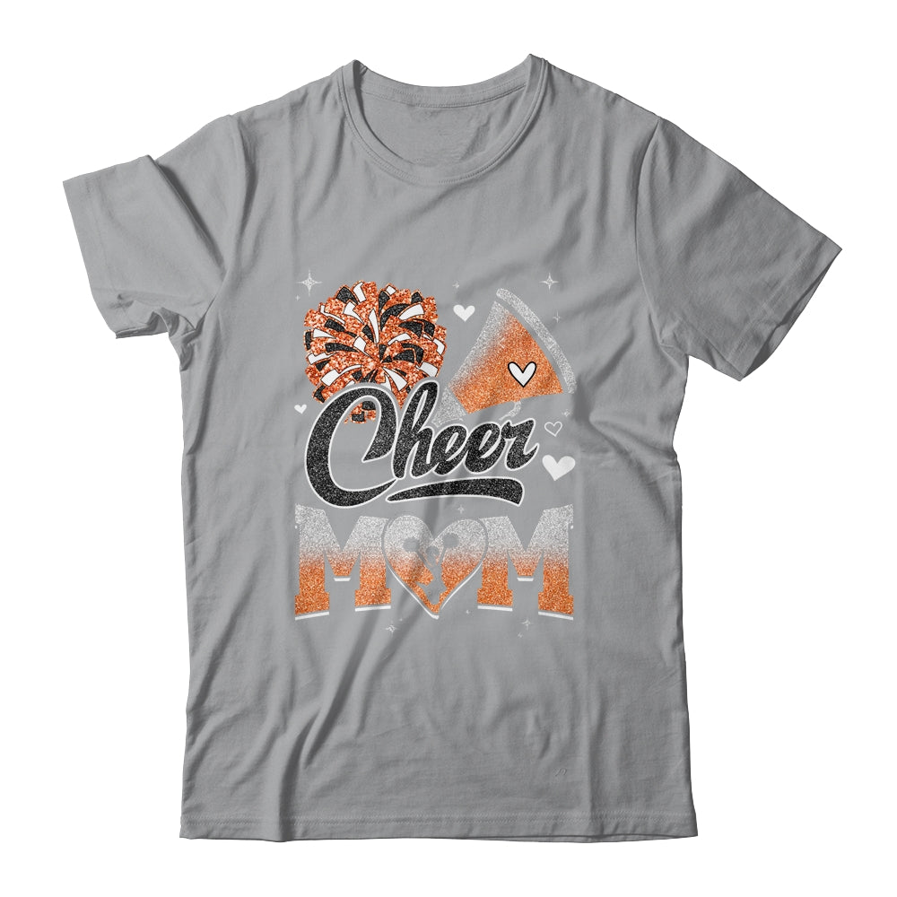 Cheer Mom Orange Cheerleading Football For Women Graphic Shirt & Tank Top | siriusteestore