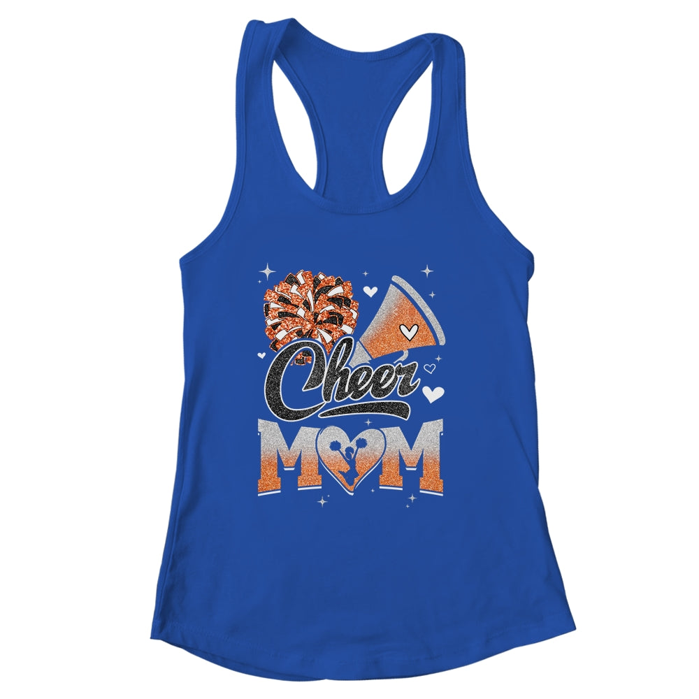 Cheer Mom Orange Cheerleading Football For Women Graphic Shirt & Tank Top | siriusteestore