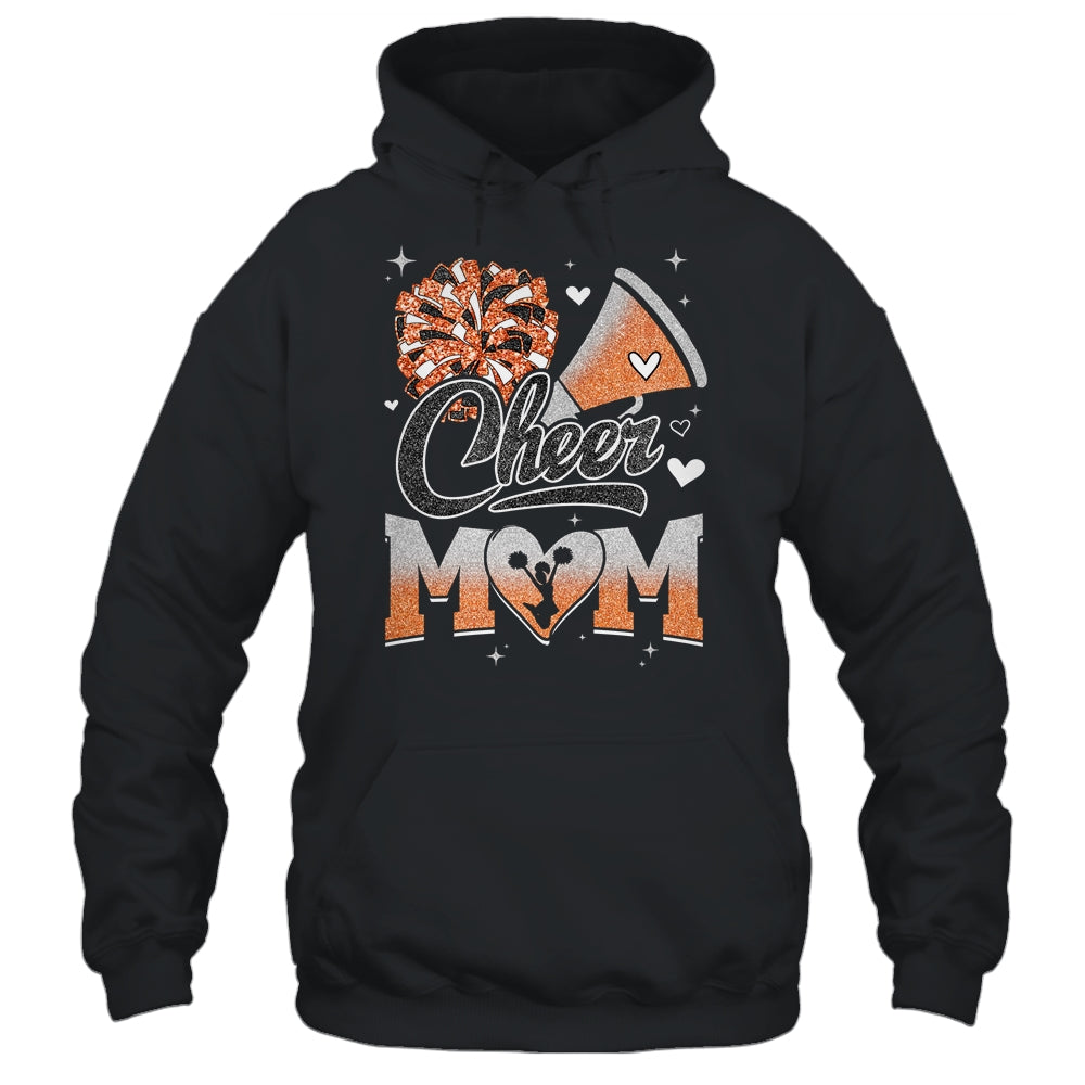 Cheer Mom Orange Cheerleading Football For Women Graphic Shirt & Tank Top | siriusteestore