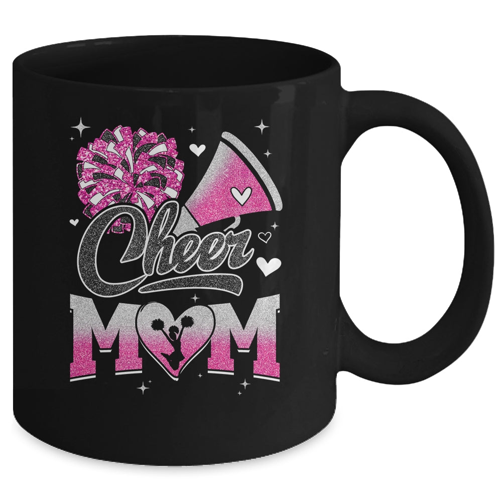 Cheer Mom Pink Cheerleading Football For Women Graphic Mug | siriusteestore