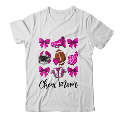 Cheer Mom Pink Women Cheerleading Football Coquette Bow Shirt & Sweatshirt | siriusteestore