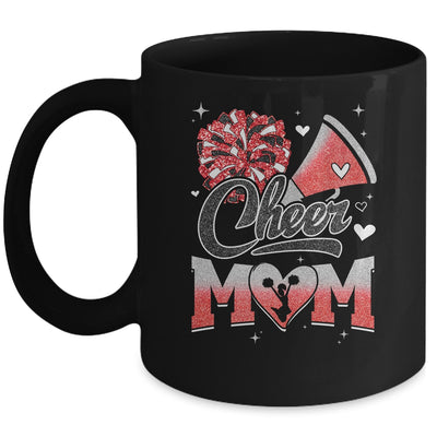 Cheer Mom Red Cheerleading Football For Women Graphic Mug | siriusteestore