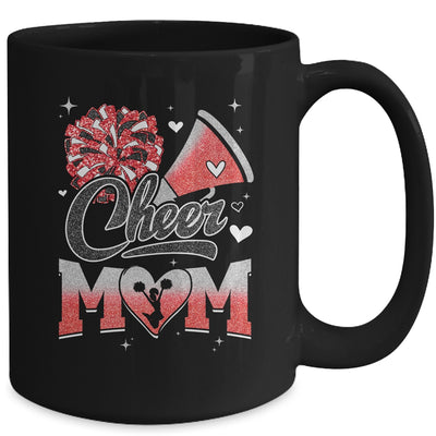 Cheer Mom Red Cheerleading Football For Women Graphic Mug | siriusteestore