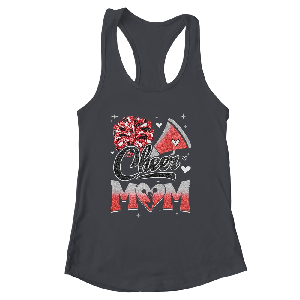 Cheer Mom Red Cheerleading Football For Women Graphic Shirt & Tank Top | siriusteestore