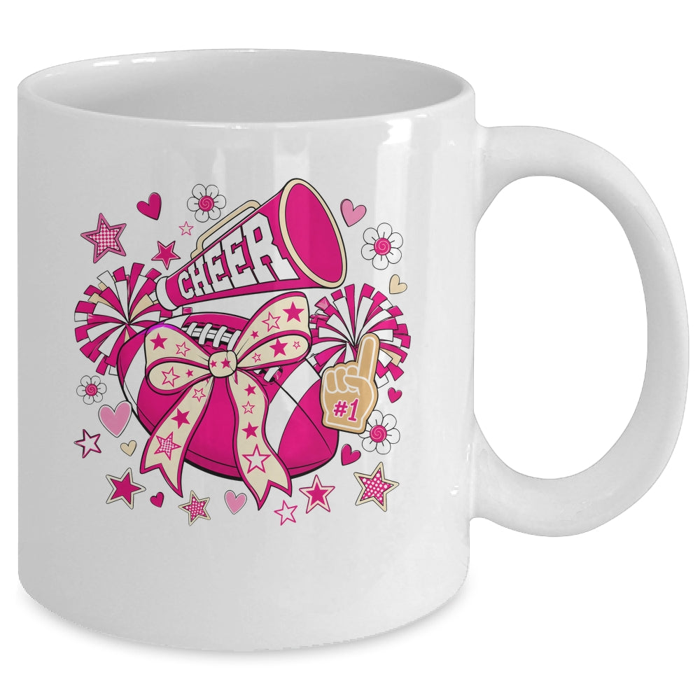 Cheer Ribbon Coquette Pink Cherring Cheer Leader Girl Women Mug | siriusteestore