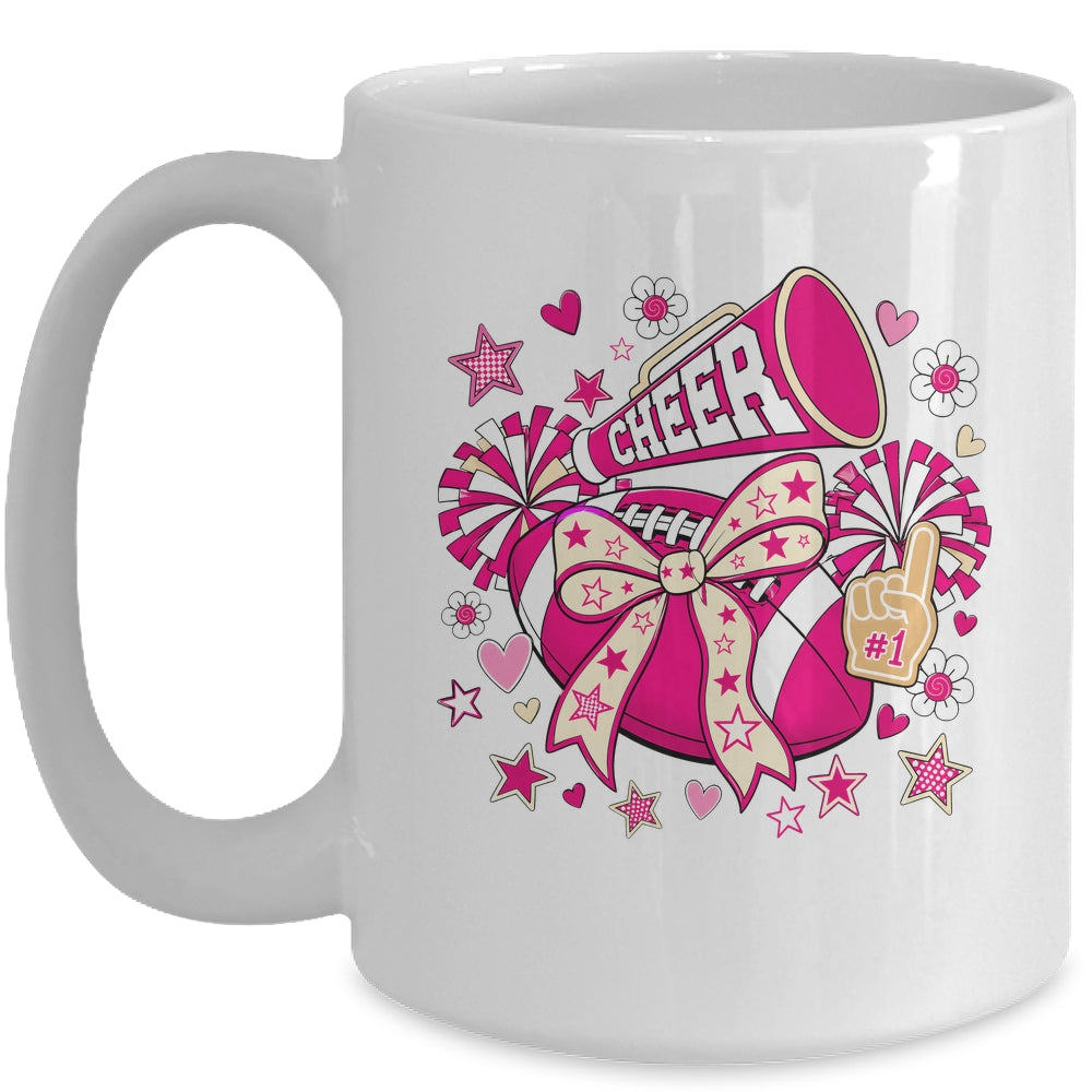 Cheer Ribbon Coquette Pink Cherring Cheer Leader Girl Women Mug | siriusteestore
