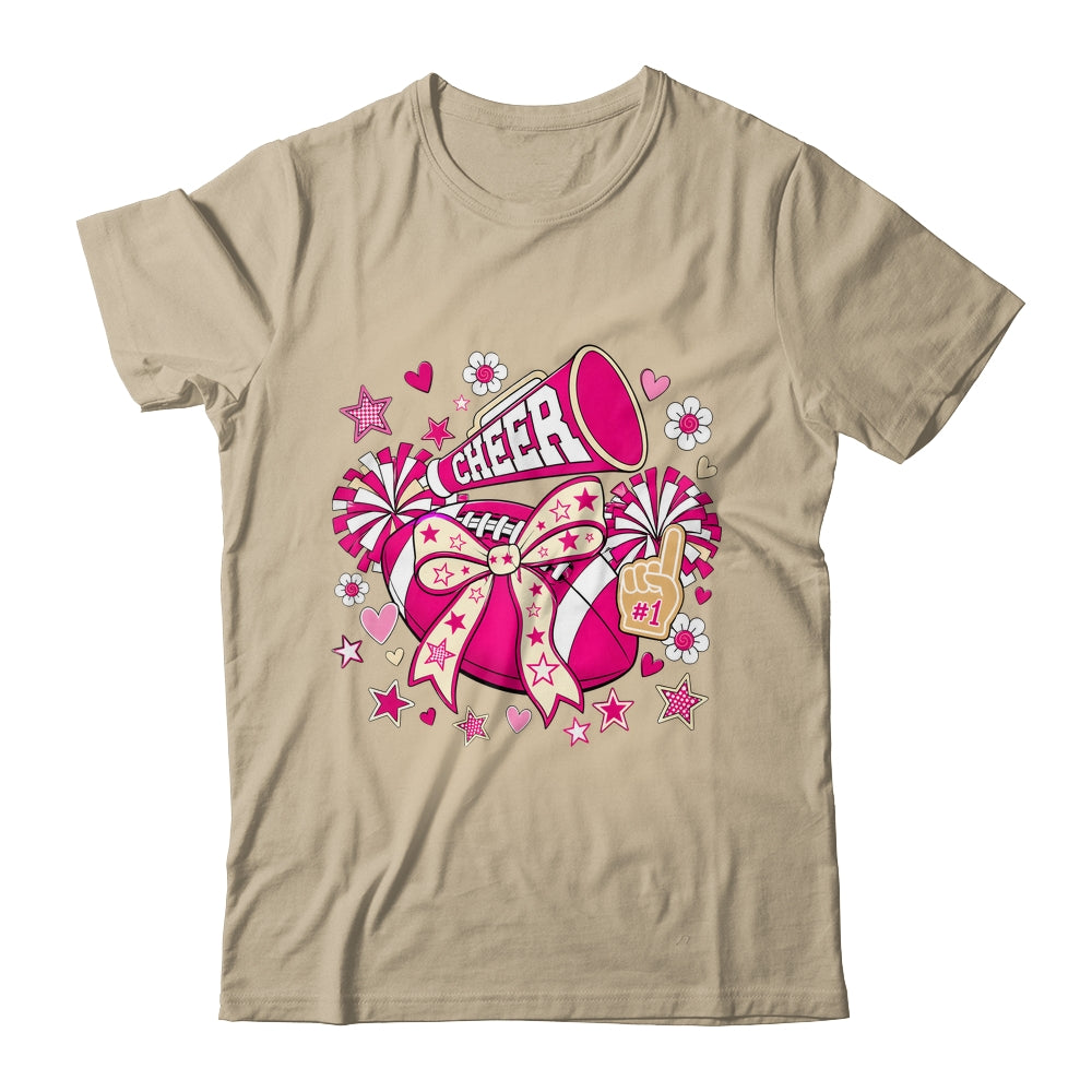 Cheer Ribbon Coquette Pink Cherring Cheer Leader Girl Women Shirt & Tank Top | siriusteestore