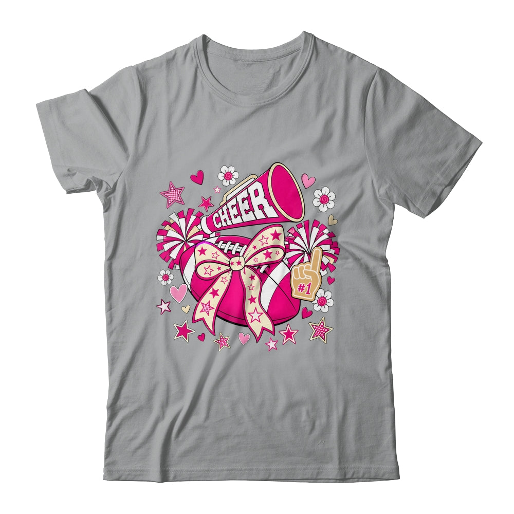 Cheer Ribbon Coquette Pink Cherring Cheer Leader Girl Women Shirt & Tank Top | siriusteestore