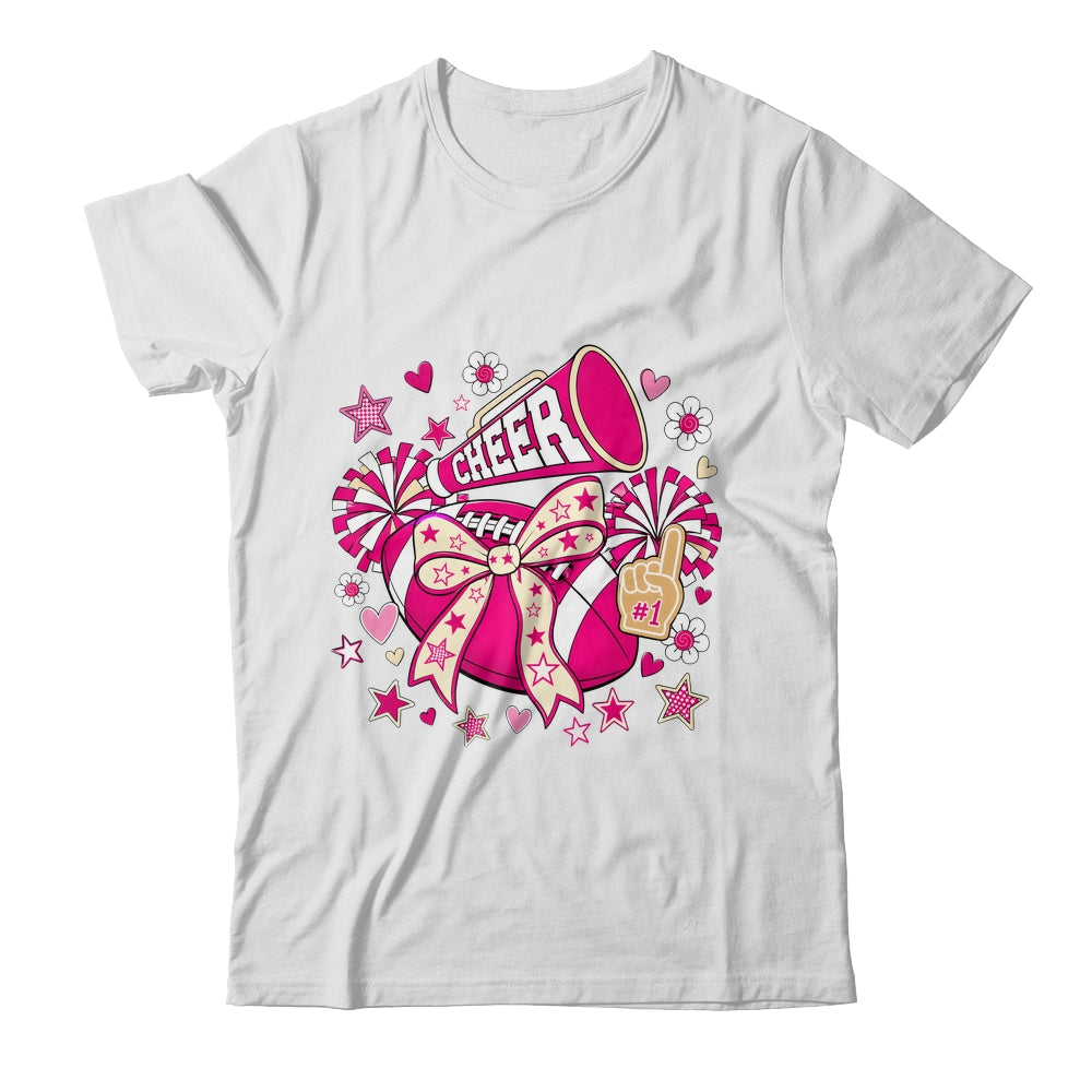 Cheer Ribbon Coquette Pink Cherring Cheer Leader Girl Women Shirt & Tank Top | siriusteestore