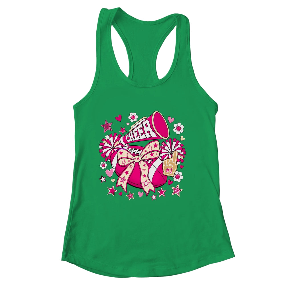 Cheer Ribbon Coquette Pink Cherring Cheer Leader Girl Women Shirt & Tank Top | siriusteestore