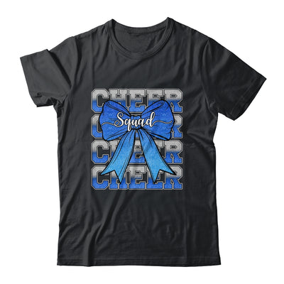 Cheer Squad Funny Cheerleader Cheerleading Coquette Bow Blue Shirt & Tank Top | siriusteestore