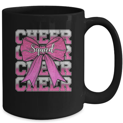 Cheer Squad Funny Cheerleader Cheerleading Coquette Bow Pink Mug | siriusteestore