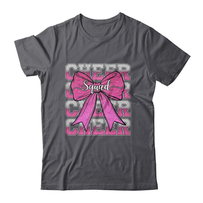 Cheer Squad Funny Cheerleader Cheerleading Coquette Bow Pink Shirt & Tank Top | siriusteestore