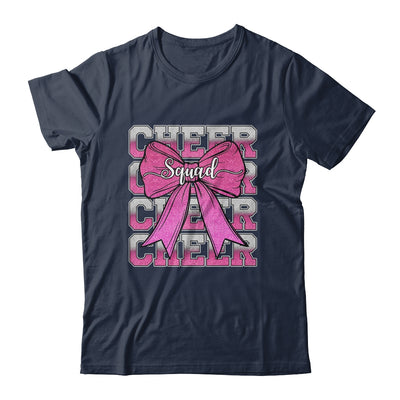 Cheer Squad Funny Cheerleader Cheerleading Coquette Bow Pink Shirt & Tank Top | siriusteestore