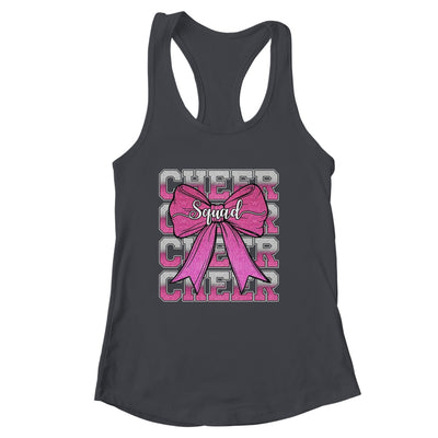 Cheer Squad Funny Cheerleader Cheerleading Coquette Bow Pink Shirt & Tank Top | siriusteestore