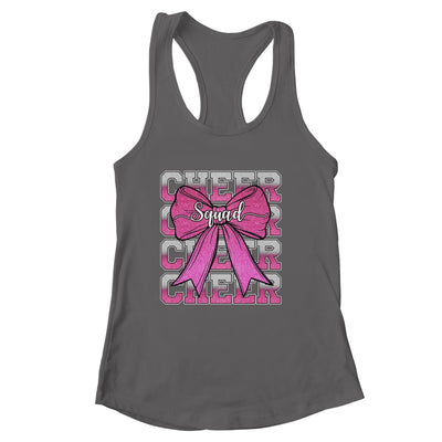 Cheer Squad Funny Cheerleader Cheerleading Coquette Bow Pink Shirt & Tank Top | siriusteestore