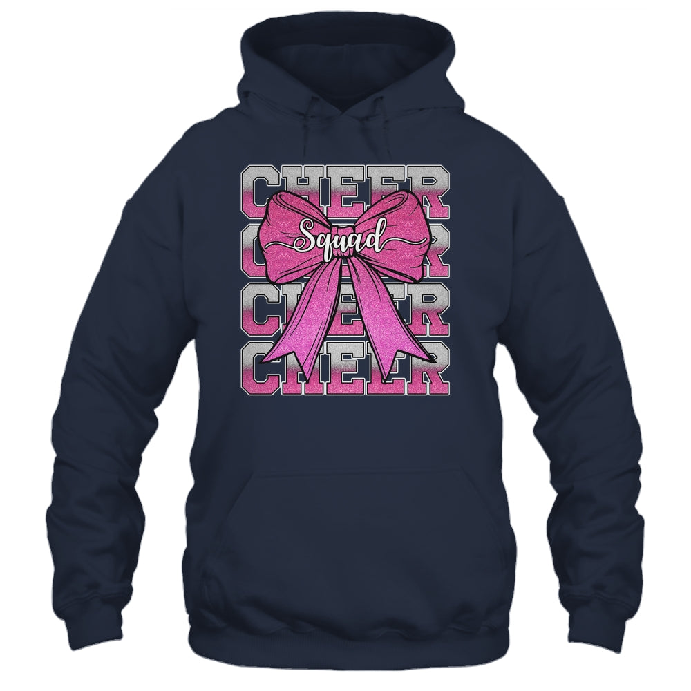 Cheer Squad Funny Cheerleader Cheerleading Coquette Bow Pink Shirt & Tank Top | siriusteestore