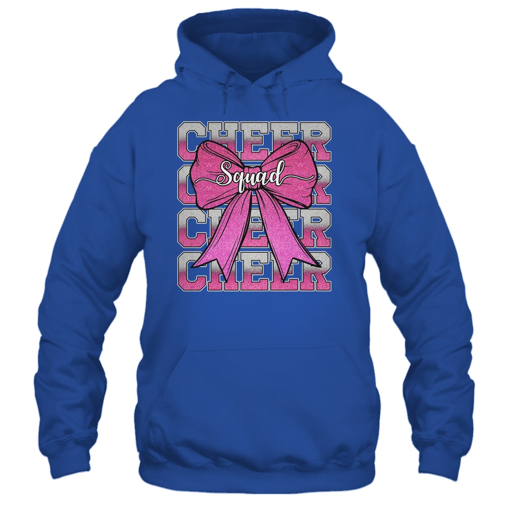 Cheer Squad Funny Cheerleader Cheerleading Coquette Bow Pink Shirt & Tank Top | siriusteestore
