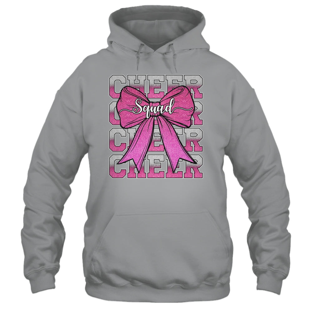 Cheer Squad Funny Cheerleader Cheerleading Coquette Bow Pink Shirt & Tank Top | siriusteestore