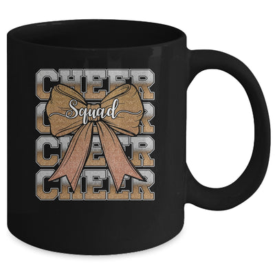 Cheer Squad Funny Cheerleader Cheerleading Coquette Brown Mug | siriusteestore