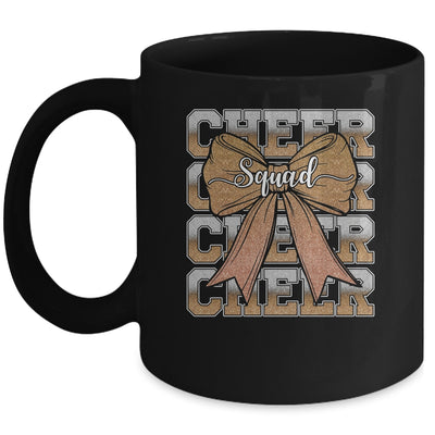 Cheer Squad Funny Cheerleader Cheerleading Coquette Brown Mug | siriusteestore