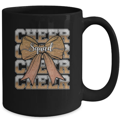 Cheer Squad Funny Cheerleader Cheerleading Coquette Brown Mug | siriusteestore
