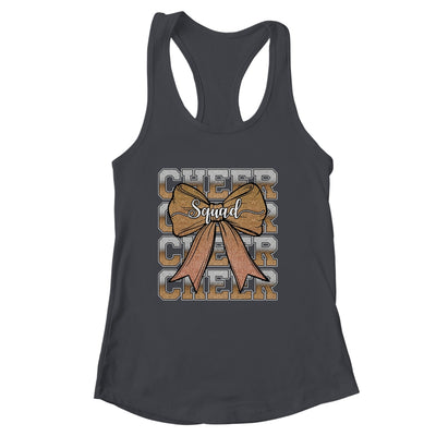 Cheer Squad Funny Cheerleader Cheerleading Coquette Brown Shirt & Tank Top | siriusteestore