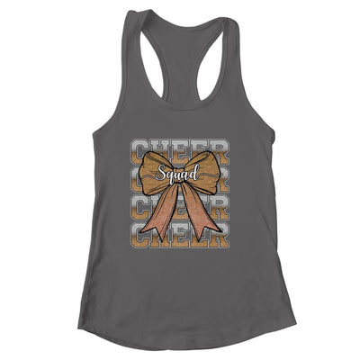Cheer Squad Funny Cheerleader Cheerleading Coquette Brown Shirt & Tank Top | siriusteestore