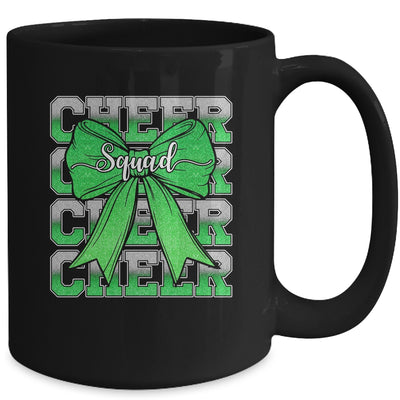 Cheer Squad Funny Cheerleader Cheerleading Coquette Green Mug | siriusteestore