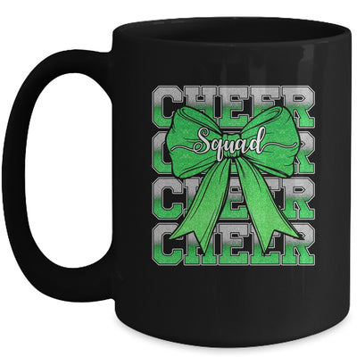 Cheer Squad Funny Cheerleader Cheerleading Coquette Green Mug | siriusteestore