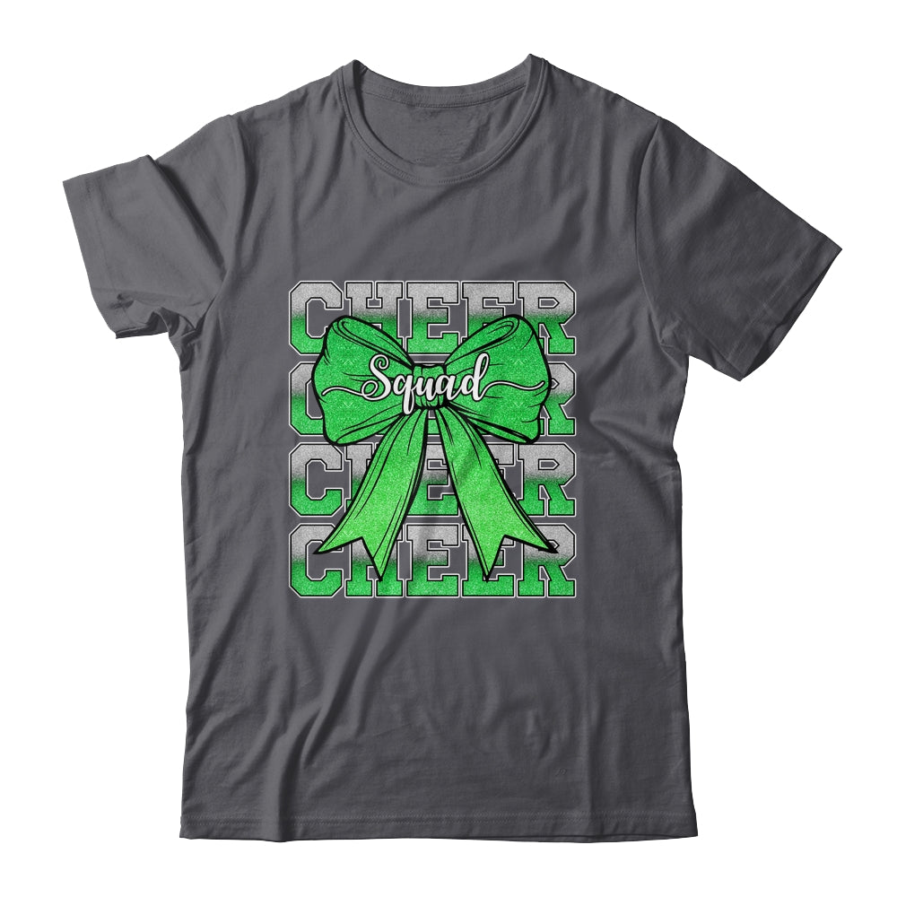 Cheer Squad Funny Cheerleader Cheerleading Coquette Green Shirt & Tank Top | siriusteestore
