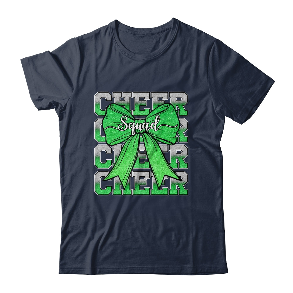 Cheer Squad Funny Cheerleader Cheerleading Coquette Green Shirt & Tank Top | siriusteestore
