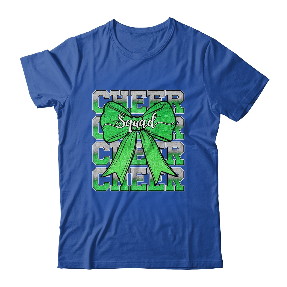 Cheer Squad Funny Cheerleader Cheerleading Coquette Green Shirt & Tank Top | siriusteestore