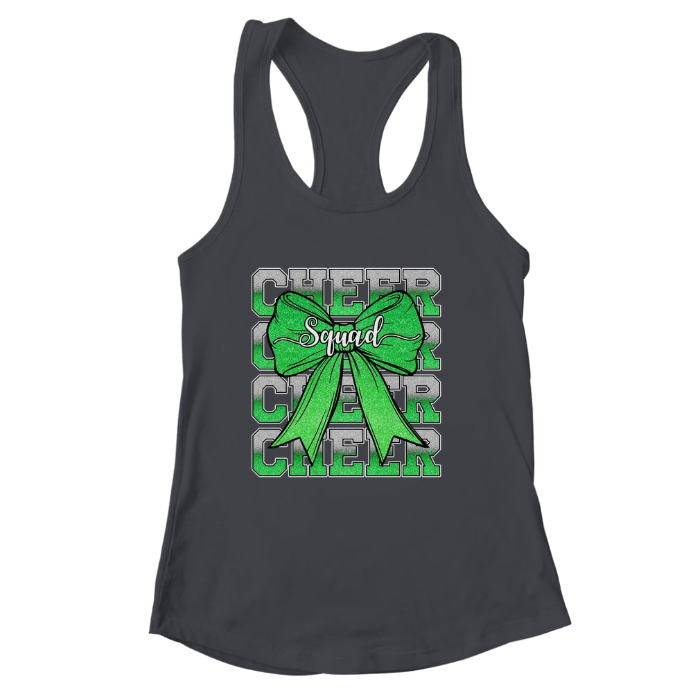 Cheer Squad Funny Cheerleader Cheerleading Coquette Green Shirt & Tank Top | siriusteestore