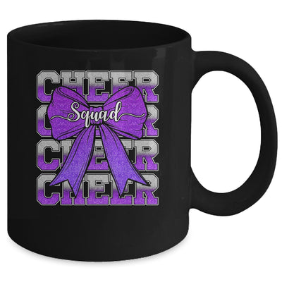 Cheer Squad Funny Cheerleader Cheerleading Coquette Purple Mug | siriusteestore