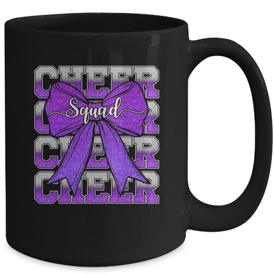 Cheer Squad Funny Cheerleader Cheerleading Coquette Purple Mug | siriusteestore