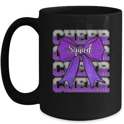 Cheer Squad Funny Cheerleader Cheerleading Coquette Purple Mug | siriusteestore