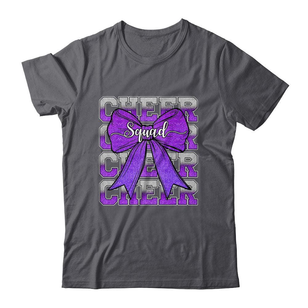 Cheer Squad Funny Cheerleader Cheerleading Coquette Purple Shirt & Tank Top | siriusteestore